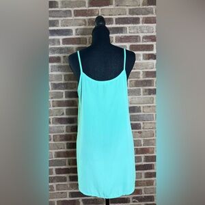 Chris & Carol Mint Aqua Spaghetti Strap night low tank top